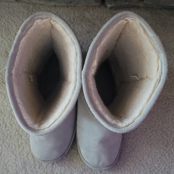 Size 10 Bearpaw Evangeline Silver Gray Suede Lined Women's Boots - Picture 5 of 9